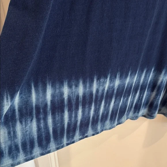 🦋NWT J. Jill Deep Blue Tie-Dye Midi Skirt - Picture 3 of 5